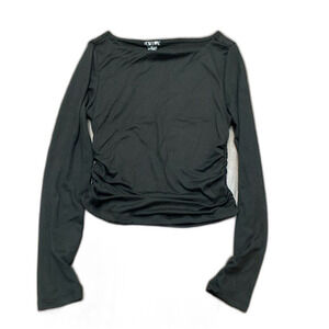 New Love Top Ruched Sides Holiday Ready